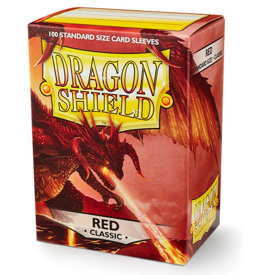 Dragon Shield - Standard Classic Sleeves - Red - (100 Sleeves)