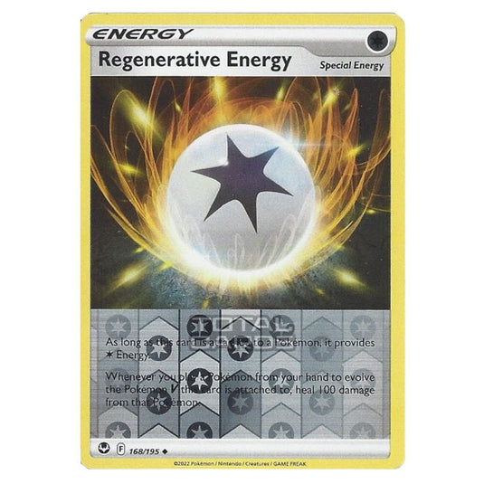Pokemon - Sword & Shield - Silver Tempest - Regenerative Energy - 168/195 - (Reverse Holo)