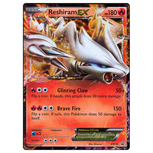 Pokemon - Black & White - BW Black Star Promos - Reshiram EX - BW36