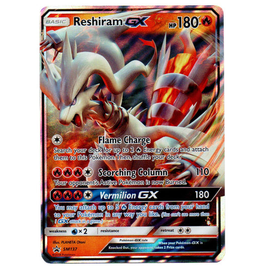 Pokemon - Sun & Moon - SM Black Star Promos - Reshiram GX - SM137