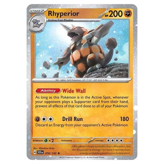 Pokemon - Stellar Crown - Rhyperior 076/142 (Cosmo Holo)