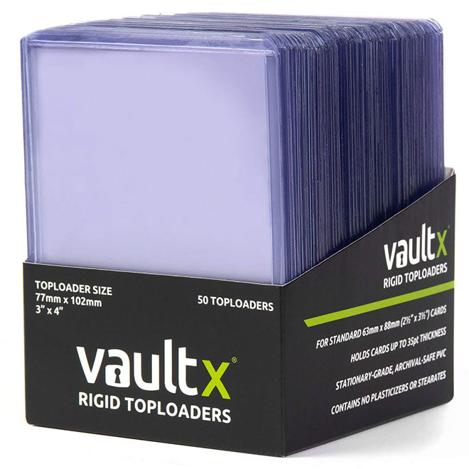Toploader Semi Rigide Vault X - Rigid Toploaders 35pt (50 Pack)