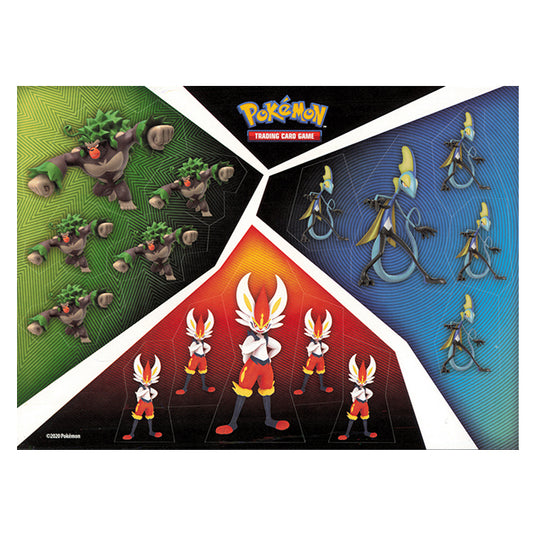 Pokemon - Collectors Chest 2020 Tin - Rillaboom, Inteleon & Cinderace - Small Sticker Sheet