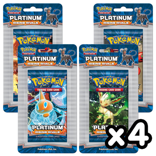 Pokemon - Platinum - Rising Rivals - Blister Booster Packs x4