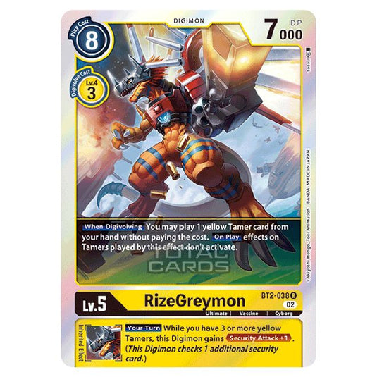 Digimon Card Game - RB-01: Resurgence Booster - RizeGreymon - (Alternative Art) - BT2-038a