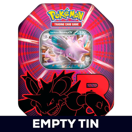 Pokemon - Scarlet & Violet - Team Rocket Tin - Team Rocket's Nidoking ex - empty