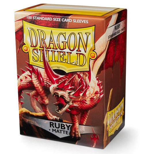 Dragon Shield - Standard Matte Sleeves - Ruby - (100 Sleeves)