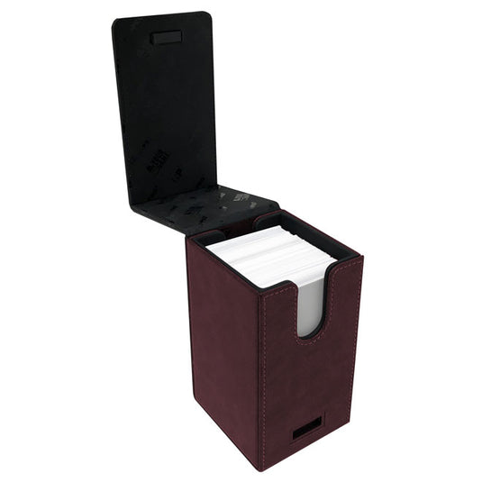 Ultra Pro - Alcove Tower Suede Collection Deck Box - Ruby