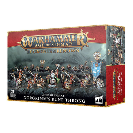 Warhammer Age Of Sigmar - Regiments of Renown - Norgrimm's Rune Throng