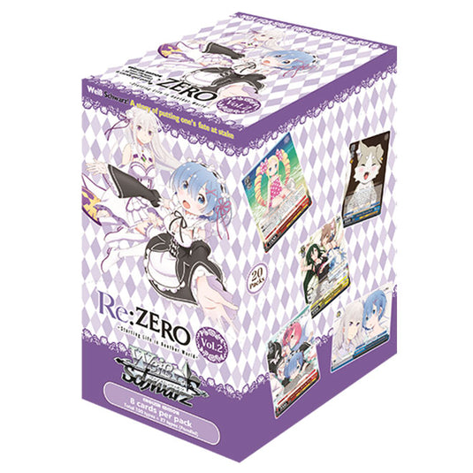 Weiss Schwarz - Re:ZERO Starting Life in Another World Vol.2 - Booster Box (20 Packs)