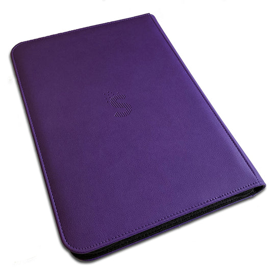 Salted Accessories - BASE Collection - 9-Pocket Zip Binder - Violet