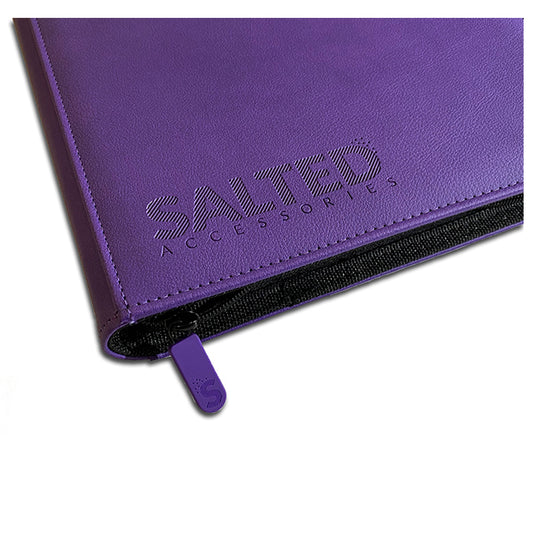 Salted Accessories - BASE Collection - 9-Pocket Zip Binder - Violet