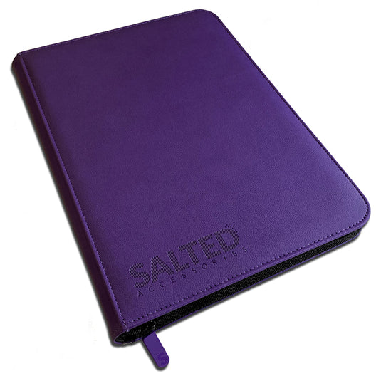 Salted Accessories - BASE Collection - 9-Pocket Zip Binder - Violet