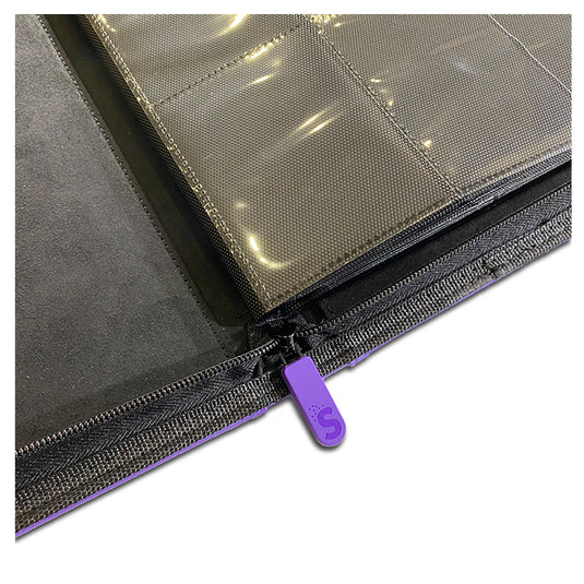 Salted Accessories - BASE Collection - 9-Pocket Zip Binder - Violet