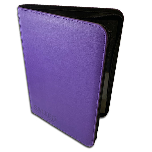 Salted Accessories - BASE Collection - 9-Pocket Zip Binder - Violet