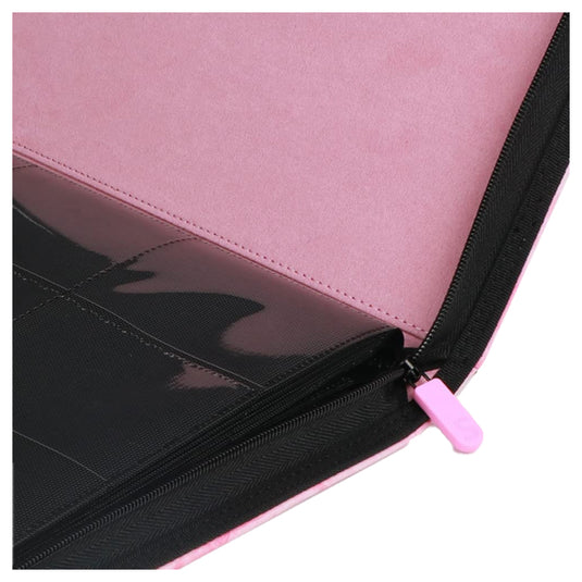 Salted Accessories - MARBLE Collection - 9-Pocket Zip Binder - Pink Marble