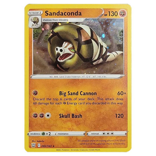 Pokemon - Sword & Shield - Battle Styles - Sandaconda - 082/163 (Cosmo Holo)