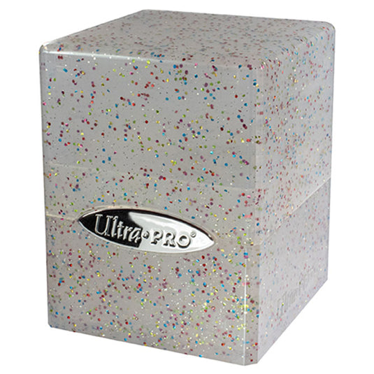 Ultra Pro - Deck Box - Satin Cube - Glitter Clear
