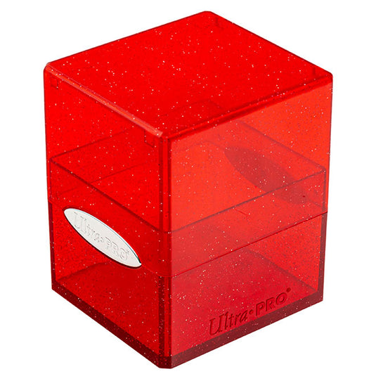 Ultra Pro - Deck Box - Satin Cube - Glitter Red