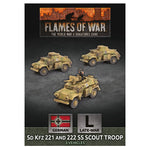 Flames Of War - D-Day - Sd Kfz 221 and 222 SS Scout Troop (x3 Plastic)