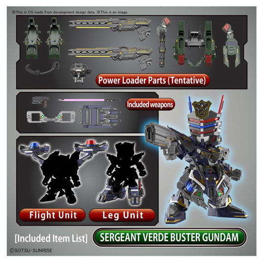 Gundam - SDW Heroes Sergeant Verde Buster Gundam DX Set