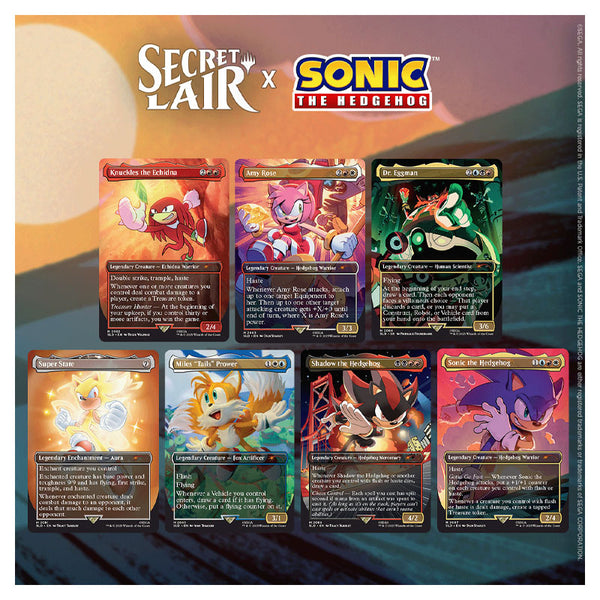 Secret Lair Sonic: Friends ＆ Foes Foil Magic the Gathering Secret Lair x Sonic the Hedgehog