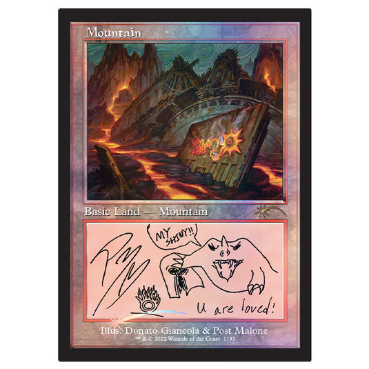 Magic the Gathering - Secret Lair - Drop Series - Post Malone - The Lands (Traditional Foil Edition)