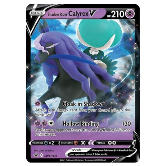 Pokemon - Sword & Shield - SWSH Black Star Promos - Shadow Rider Calyrex V - SWSH131