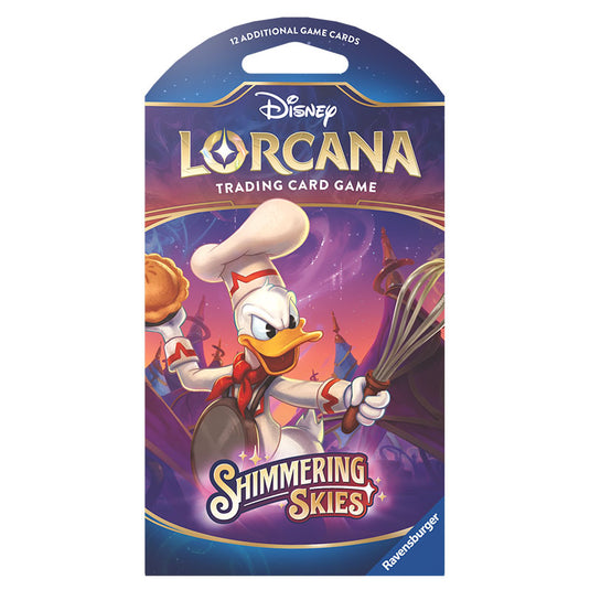 Lorcana Shimmering Skies Donald Duck Sleeved Booster