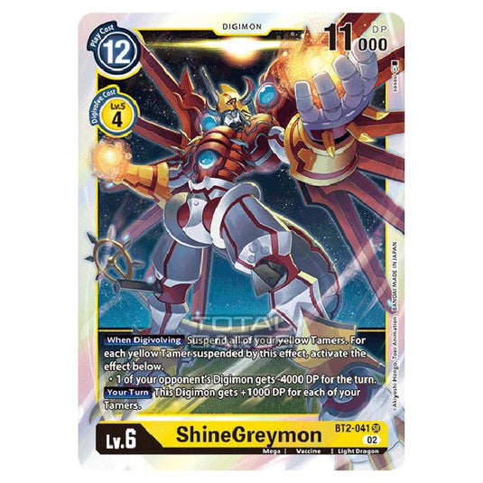 Digimon Card Game - RB-01: Resurgence Booster - ShineGreymon - (Alternative Art) - BT2-041a