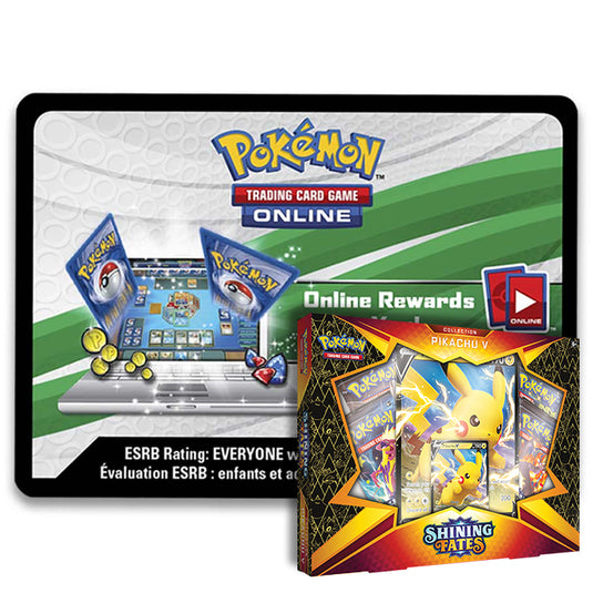 Pokemon - Shining Fates Pikachu V Box - Online Code Card Pokemon - Shining Fates Pikachu V Box - Online Code Card