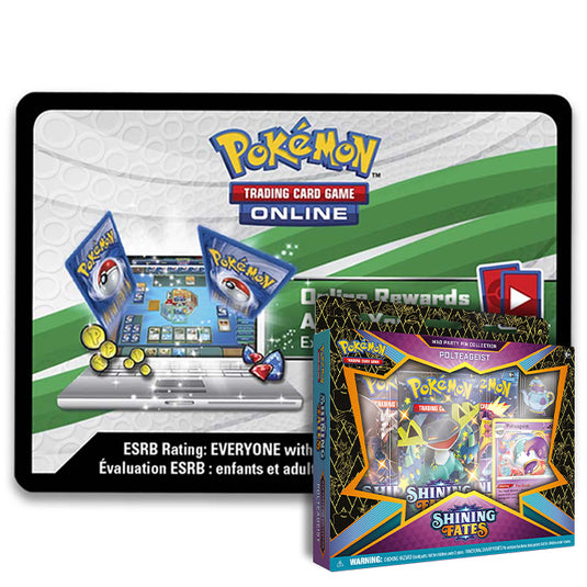 Pokemon - Shining Fates Polteageist Pin Collection - Online Code Card
