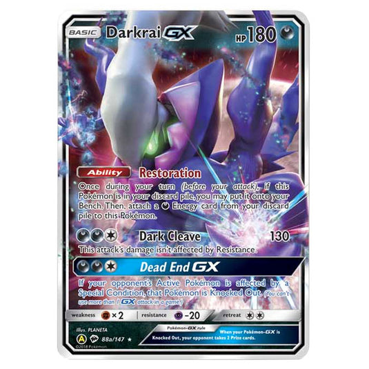 Pokemon - Sun & Moon - Burning Shadows - Darkrai-GX