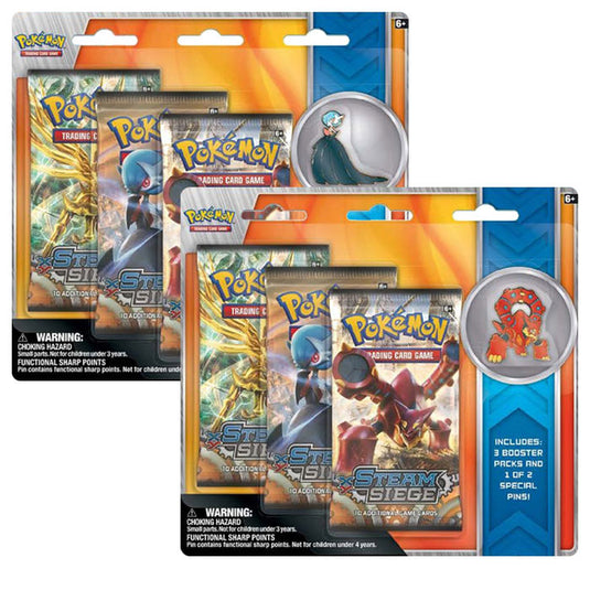 XY - 3 Pack - Volcanion & Shiny Mega Gardevoir Pin Blister Set