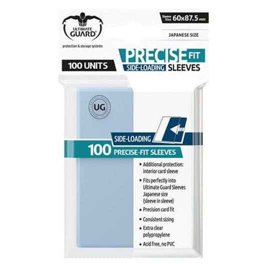 Ultimate Guard - Precise-Fit Sleeves - Side Loading Japanese Size - Transparent (100)