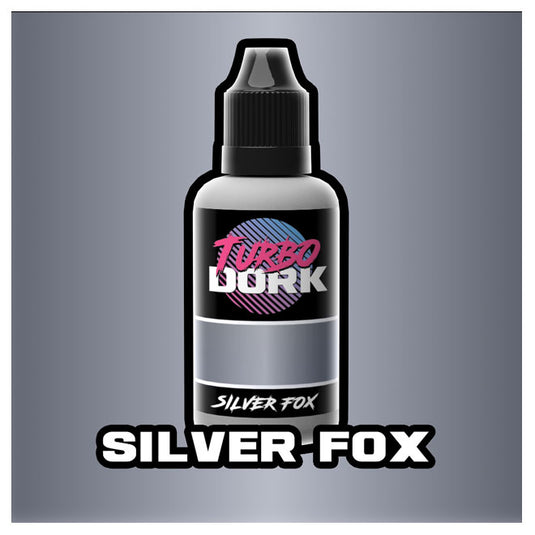 Turbo Dork Paints - Metallic Acrylic Paint 20ml Bottle - Silver Fox