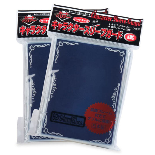 KMC - Standard Sleeves - Character Guard Clear with Silver Scroll 60 Oversized Sleeves