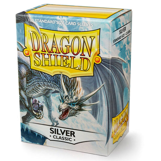 Dragon Shield - Standard Classic Sleeves - Silver - (100 Sleeves)