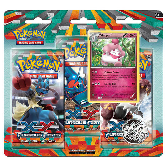 Pokemon - XY Furious Fists - Slurpuff - 3 Pack Blister