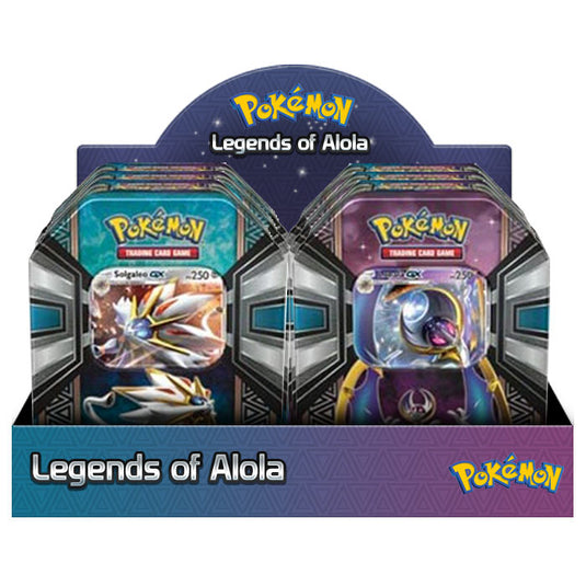 Pokemon - Legends of Alola - Lunala GX & Solgaleo GX x6 Tins