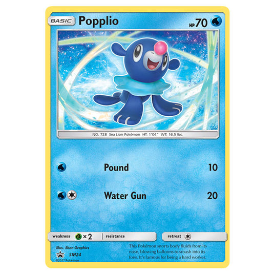 Pokemon - Sun & Moon - SM Black Star Promos - Popplio - SM24