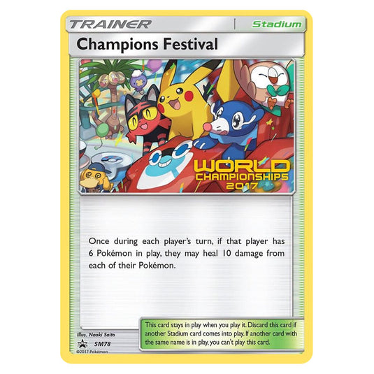 Pokemon - Sun & Moon - SM Black Star Promos - Champions Festival - SM78