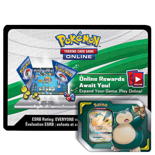 Pokemon - Eevee & Snorlax - Tag Team GX Tin - Online Code Card