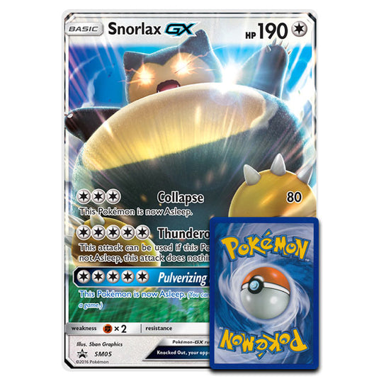 Pokemon - Sun & Moon - Snorlax-GX SM05 (Oversized Card)