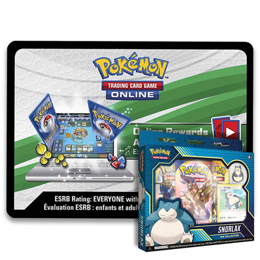 Pokemon - Snorlax Pin Collection Code Card Pokemon - Snorlax Pin Collection Code Card