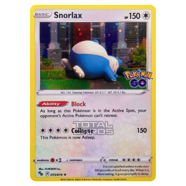 snorlax pokemon go card value Pokemon - Sword & Shield - Pokemon Go - Snorlax - 055/78