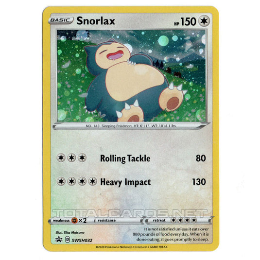 Pokemon - Sword & Shield - SWSH Black Star Promos - Snorlax - SWSH032