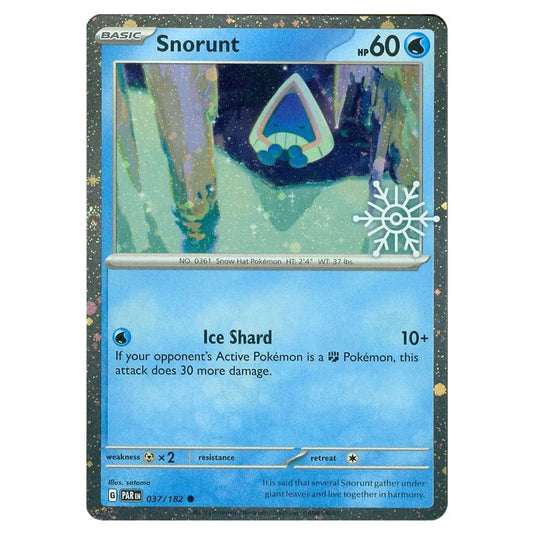 Pokemon - Scarlet & Violet - Paradox Rift - Snorunt - 037/182 - Cosmos Holo