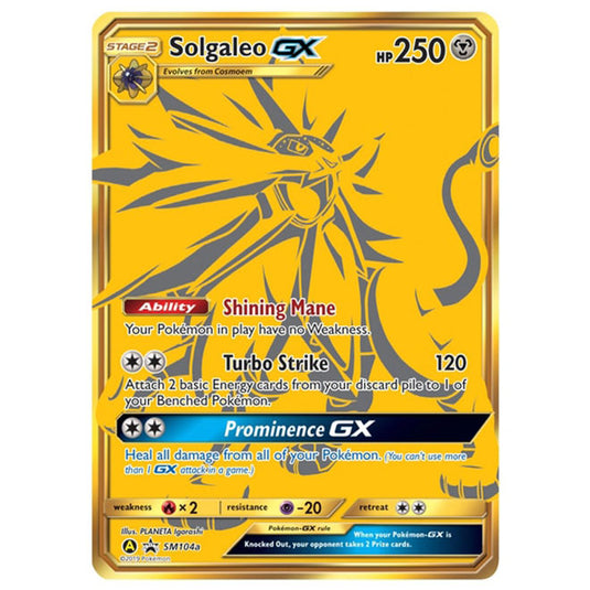 Pokemon - Sun & Moon - SM Black Star Promos - Solgaleo GX - SM104a