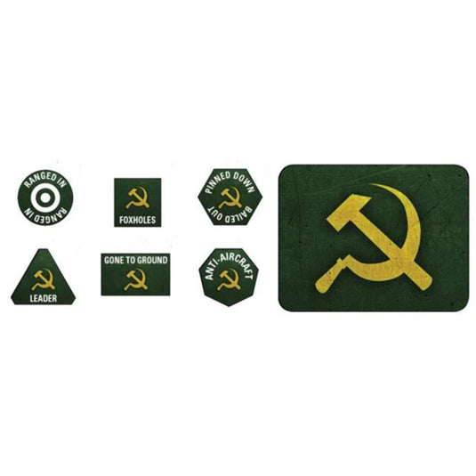 Flames of War Late War - Soviet Guards Tokens  and Objectives